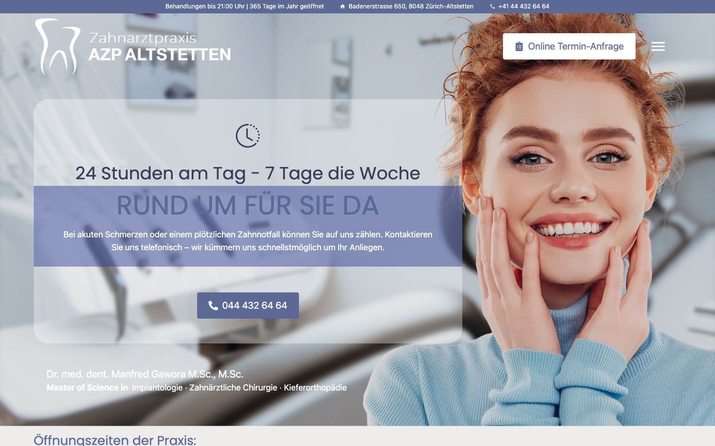 Clinic visual for Altstetten dental practice