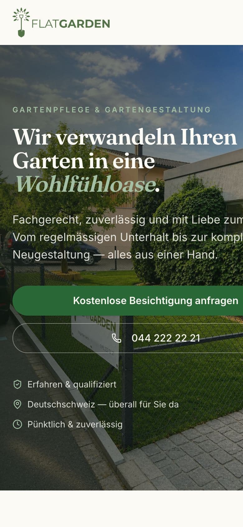 Garden-care visual for FLATGARDEN
