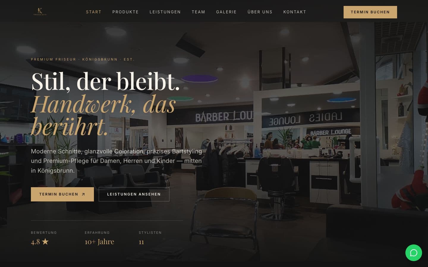 Salon visual for Friseur Klas